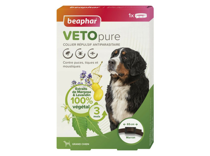 VETOpure, collier répulsif antiparasitaire pour chien