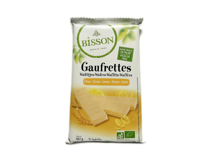 Gaufrettes Au Citron Bio 190g
