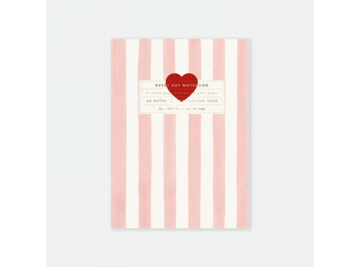 Carnet A5 Pink Stripes - All The Ways To Say