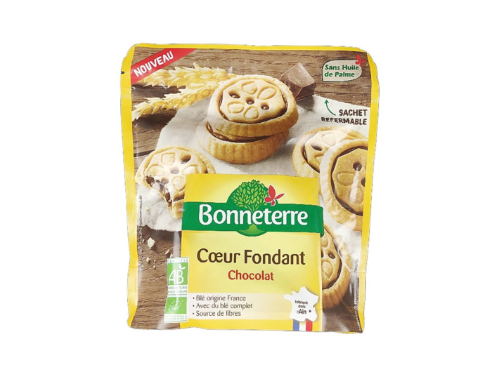 Biscuits Cœur Fondant Chocolat 180g Bio
