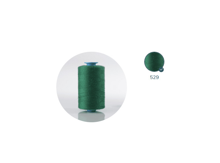 ZX 75 - 529 GAZON FIL À COUDRE 100% POLYESTER TRÈS RÉSISTANT bobine 1000m