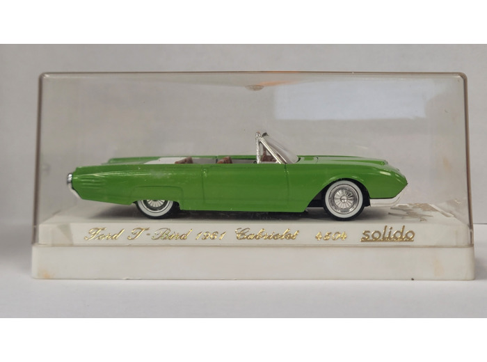 FORD T-BIRD CABRIOLET 1961 AGE D'OR SOLIDO 4504 1/43 BOITE D'ORIGINE