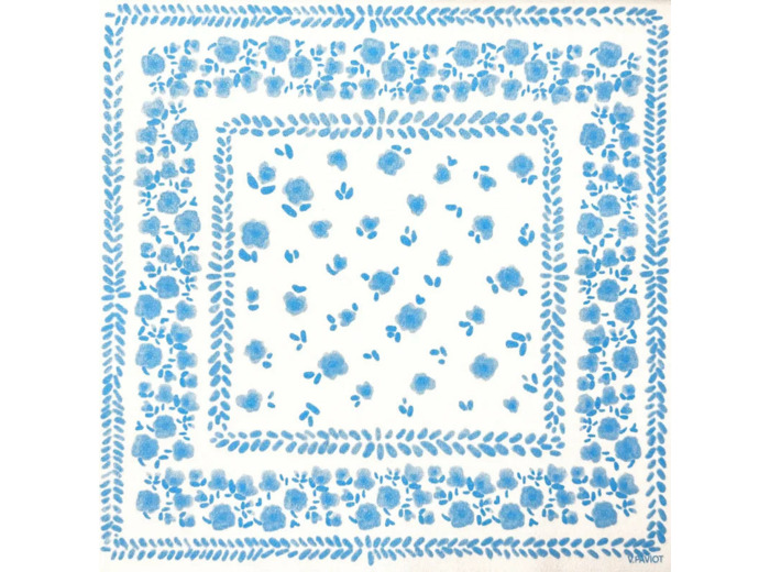 SERVIETTES EN INTISEES BLEU