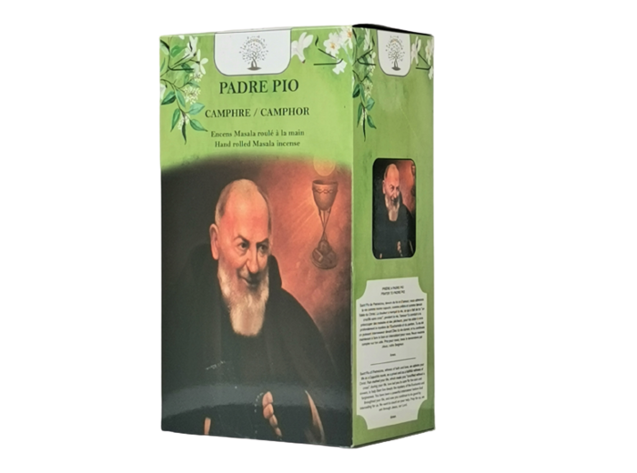 1 étui de 12 bâtons d'Encens - PADRE PIO - Camphre