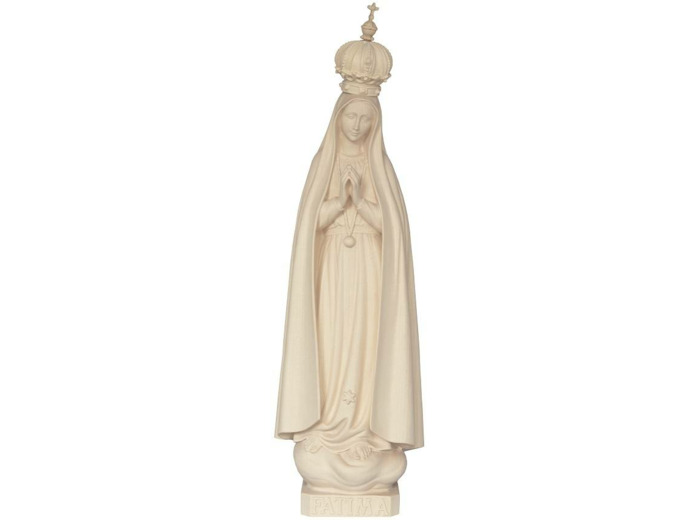 ND de Fatima en bois 16cm- NATUREL