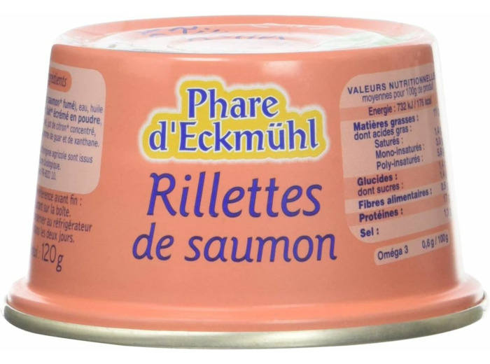 RILLETTES DE SAUMON CITRON 120G Phare d Eckmühl