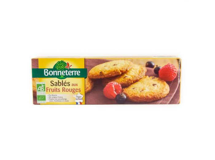 Biscuits Sablés aux Fruits Rouges Bio 150g