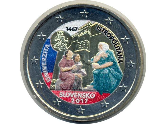 SLOVAQUIE 2017 2 EURO COLORISEE UNIVERSITE ISTROPOLITANA SUP