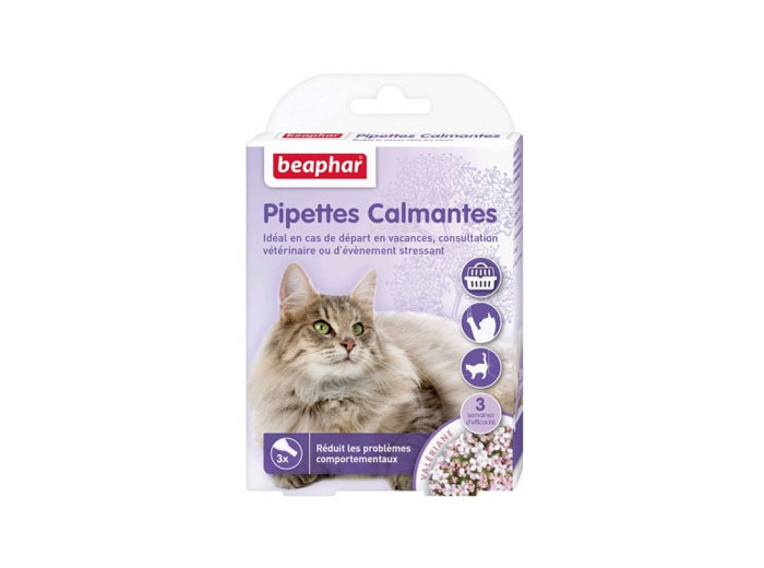 Pipettes calmantes à base de Valériane pour chat - x3