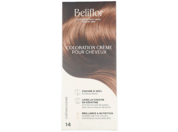 Coloration Crème 14 Châtain Cuivré 135ml