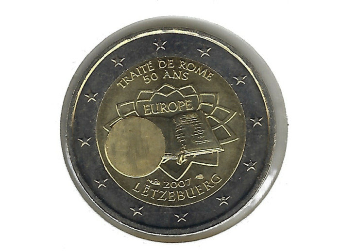 LUXEMBOURG 2007 2 EURO TRAITE DE ROME SUP
