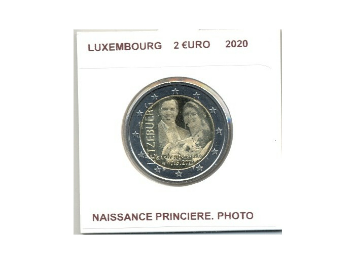 LUXEMBOURG 2020 2 EURO NAISSANCE PRINCIERE PHOTO SUP