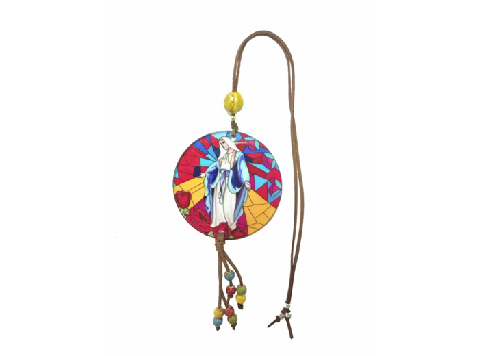 Pendentif pour voiture Acrylique D88mm - MIRACULEUSE