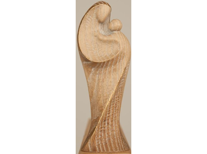 Vierge de la MEDITATION en bois 11cm- 2 TONS