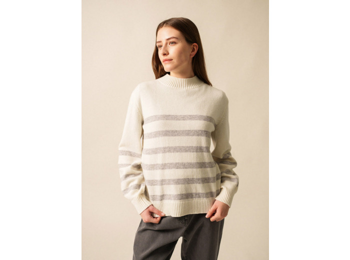 Pull rayé Lugano en laine