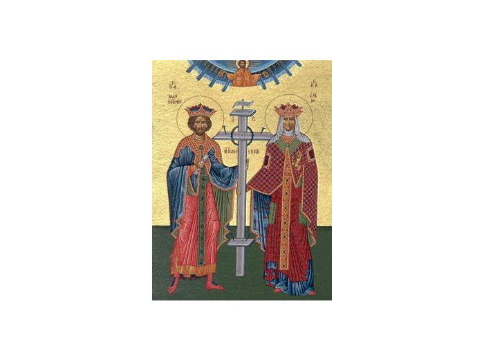 Icône sérigraphiée MDF -St Constantin et Ste Hélène