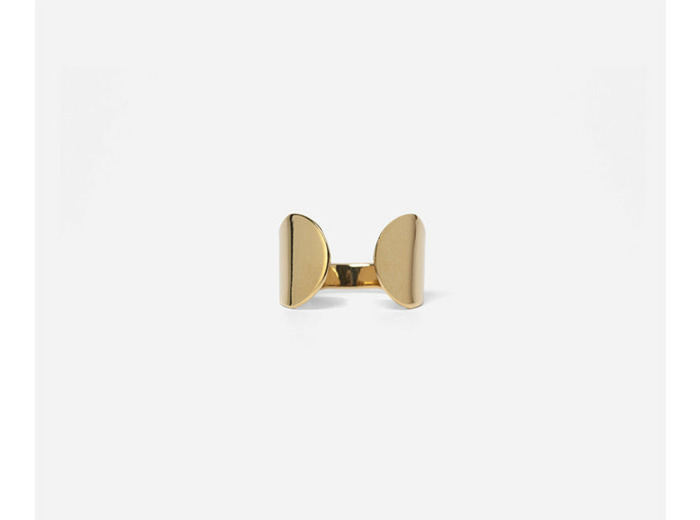 Bague Cleon, dorée et ajustable