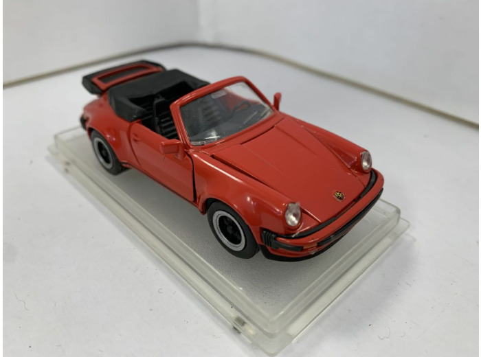 PORSCHE 911 TURBO CABRIOLET ROUGE 1/43 BOITE D'ORIGINE