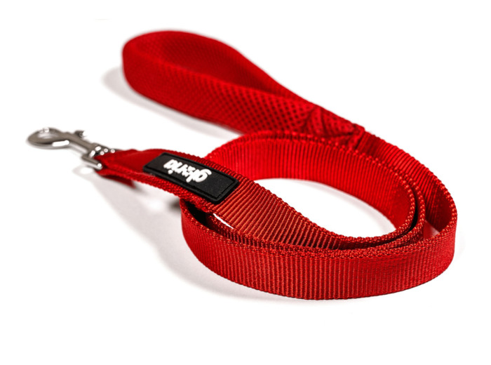 Laisse TREK STAR, Rouge pour chiens - 120cm x 1,5cm