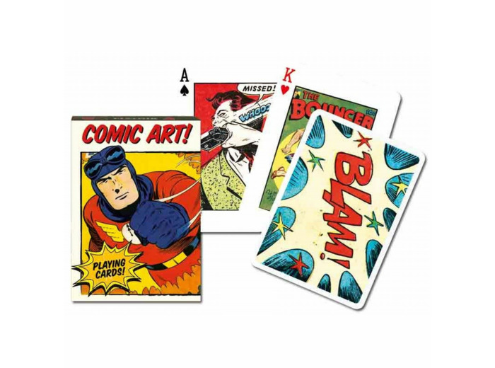 Jeu de 55 cartes VINTAGE COMIC