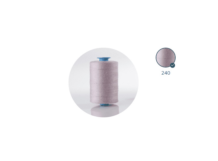 ZX 35 - 240 MAUVE FIL À COUDRE 100% POLYESTER TRÈS RÉSISTANT bobine 500m