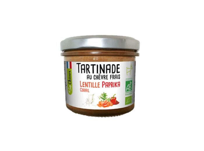 Tartinade au chèvre frais Lentille corail paprika So Chèvre Bio