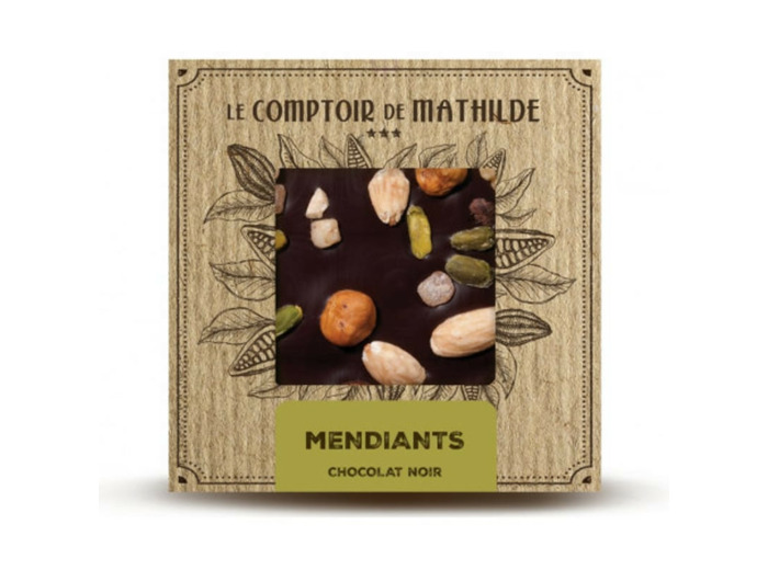 Tablette Chocolat Noir Mendiants