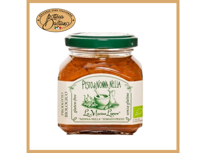 Pesto rouge bio aux tomates fraîches de Ligurie 180G