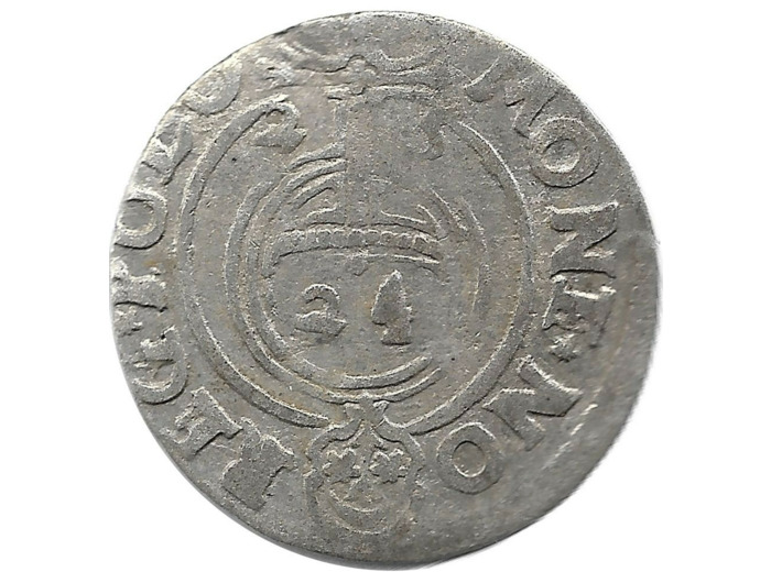 POLOGNE - SIGISMUND III 3 POLKER argent 1625 0gr87 TB+