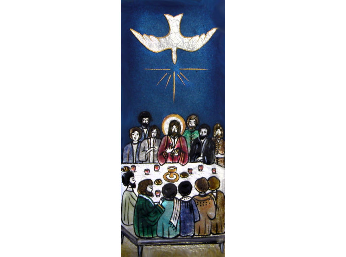 La sainte Cène 15,5X6,5cm - EMAUX DU LIBAN