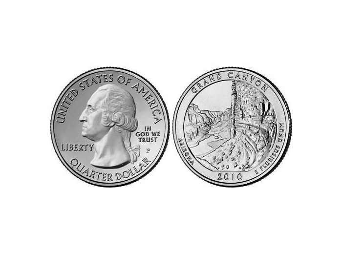 AMERIQUE (U.S.A) 1/4 DOLLAR 2010 P GRAND CANYON SUP-