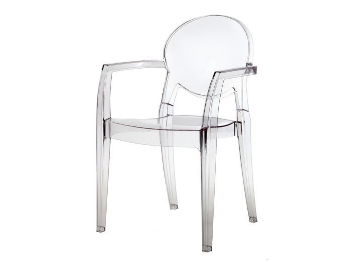 Fauteuil polycarbonate CASPER transparent