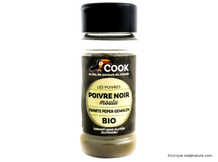 Poivre Noir Moulu Bio 45g