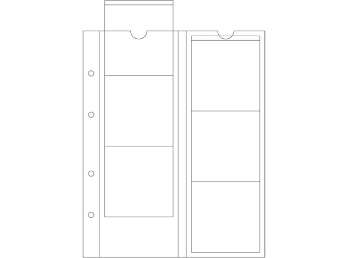 PAGES MONNAIES MEDAILLES OPTIMA M 6 Cases 316001