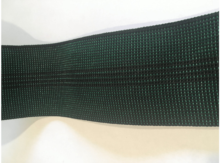 Sangle élastique GW4 verte 70mm au mètre