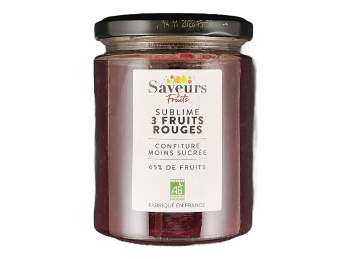 Confiture Sublime 3 Fruits Rouges 310g Bio