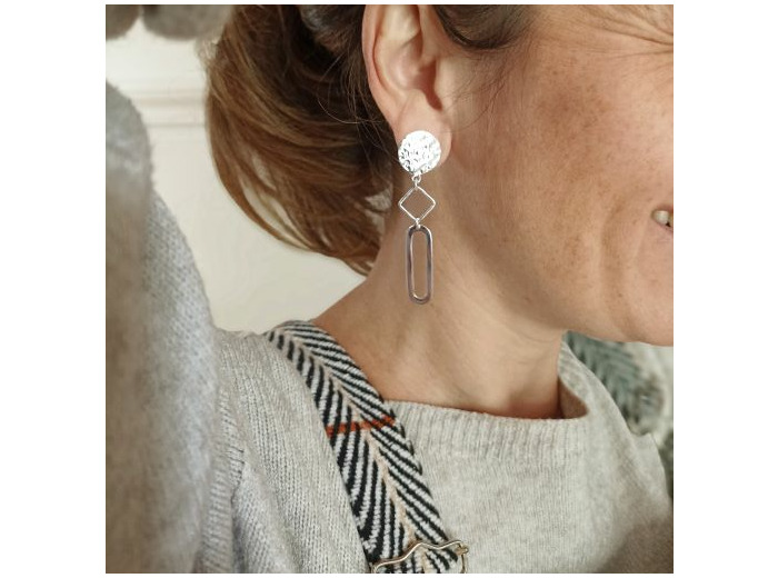 Boucles d'oreilles Theo à clip