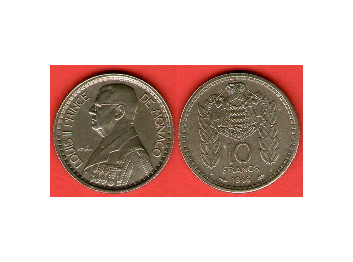 MONACO 10 FRANCS 1946 TTB