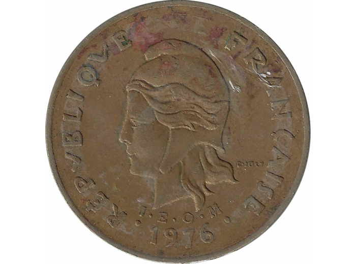 NOUVELLE CALEDONIE 100 FRANCS 1976 TTB