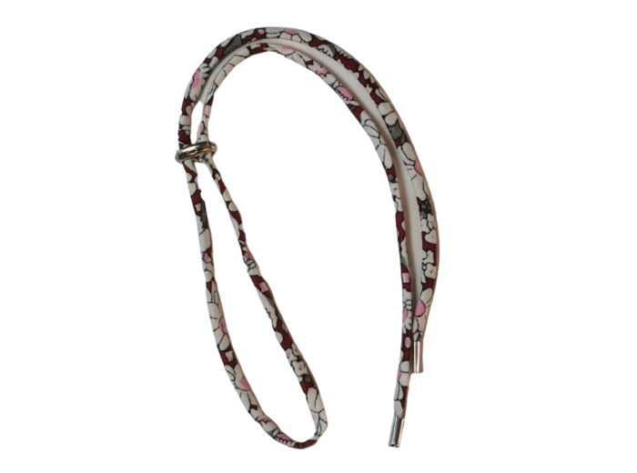 Collier en Tissu 60cm réglable - Nuancé Bordeaux