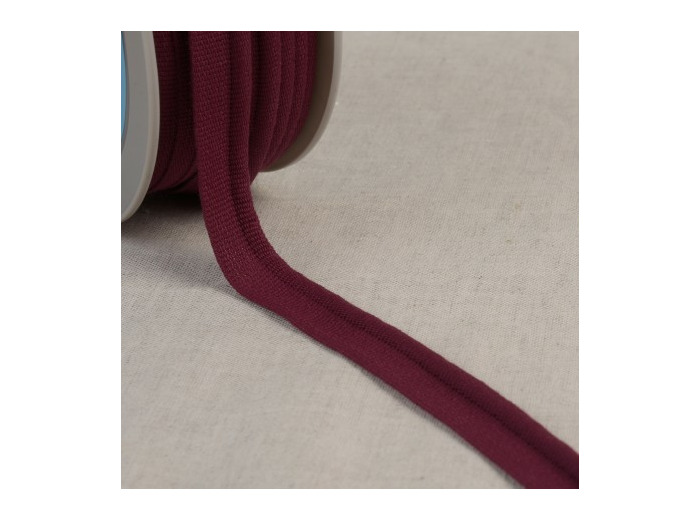 Simple passepoil 519 PRUNE C89 9mm 100%polyester le mètre 519C89