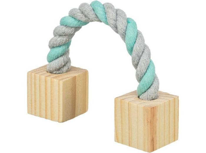 TRIXIE, Jouet corde et bois pour Rongeurs - 20cm