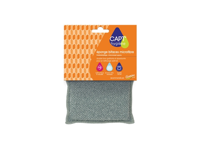 Eponge bifaces microfibre