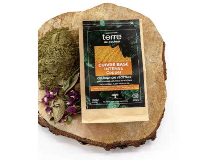 Coloration végétale Cuivré Base Intense - Laboratoire Terre de Couleur - 100g