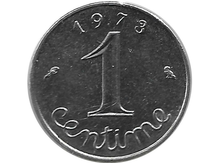 FRANCE 1 CENTIME EPI 1973 TTB+