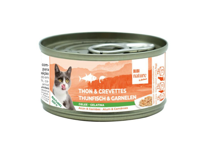 Bubi Nature, thon/crevettes, gelée - 70g