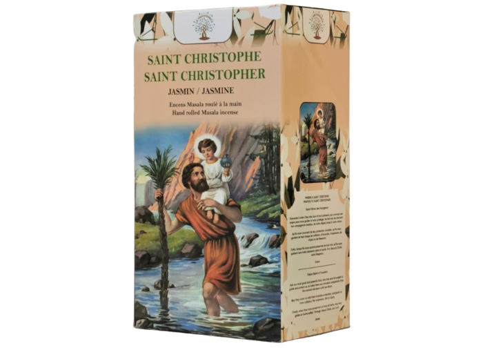 1 étui de 12 bâtons d'Encens - St Christophe - Jasmin