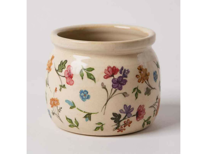 Pot de fleurs coloré céramique 12x12x10cm