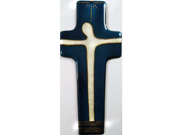 Croix du Fils bleu 17X7,7cm - EMAUX DU LIBAN