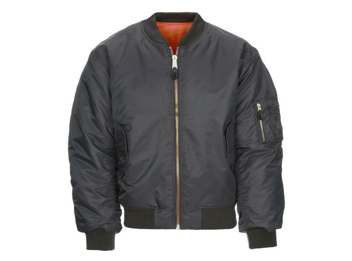 Blouson bomber MA-1 réversible homme - Style aviateur militaire gris